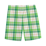 Irish St. Patrick's Day Tartan Print Men's Sports Shorts