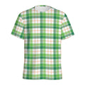 Irish St. Patrick's Day Tartan Print Men's Athletic T-Shirt