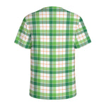 Irish St. Patrick's Day Tartan Print Men's Sports T-Shirt
