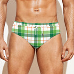 Irish St. Patrick's Day Tartan Print Men's Swim Briefs
