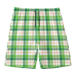 Irish St. Patrick's Day Tartan Print Men's Swim Trunks