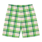 Irish St. Patrick's Day Tartan Print Men's Swim Trunks
