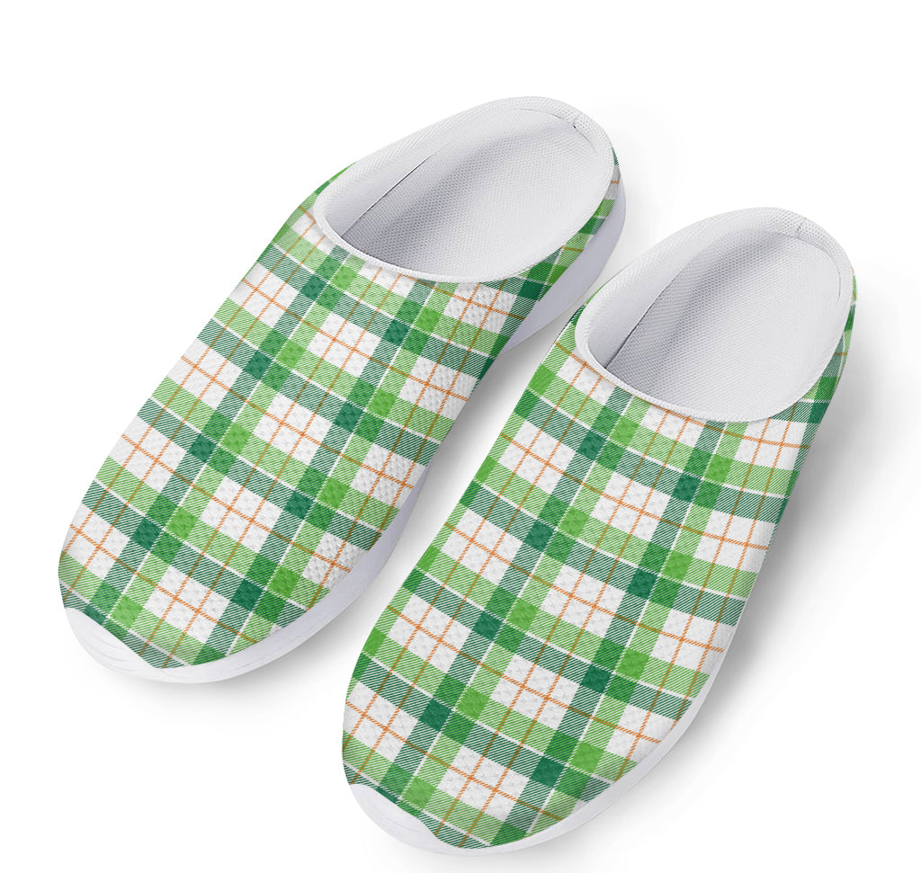 Irish St. Patrick's Day Tartan Print Mesh Casual Shoes