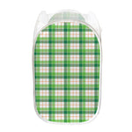 Irish St. Patrick's Day Tartan Print Mesh Laundry Hamper