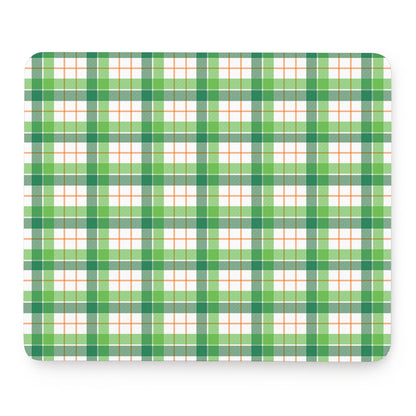 Irish St. Patrick's Day Tartan Print Mouse Pad