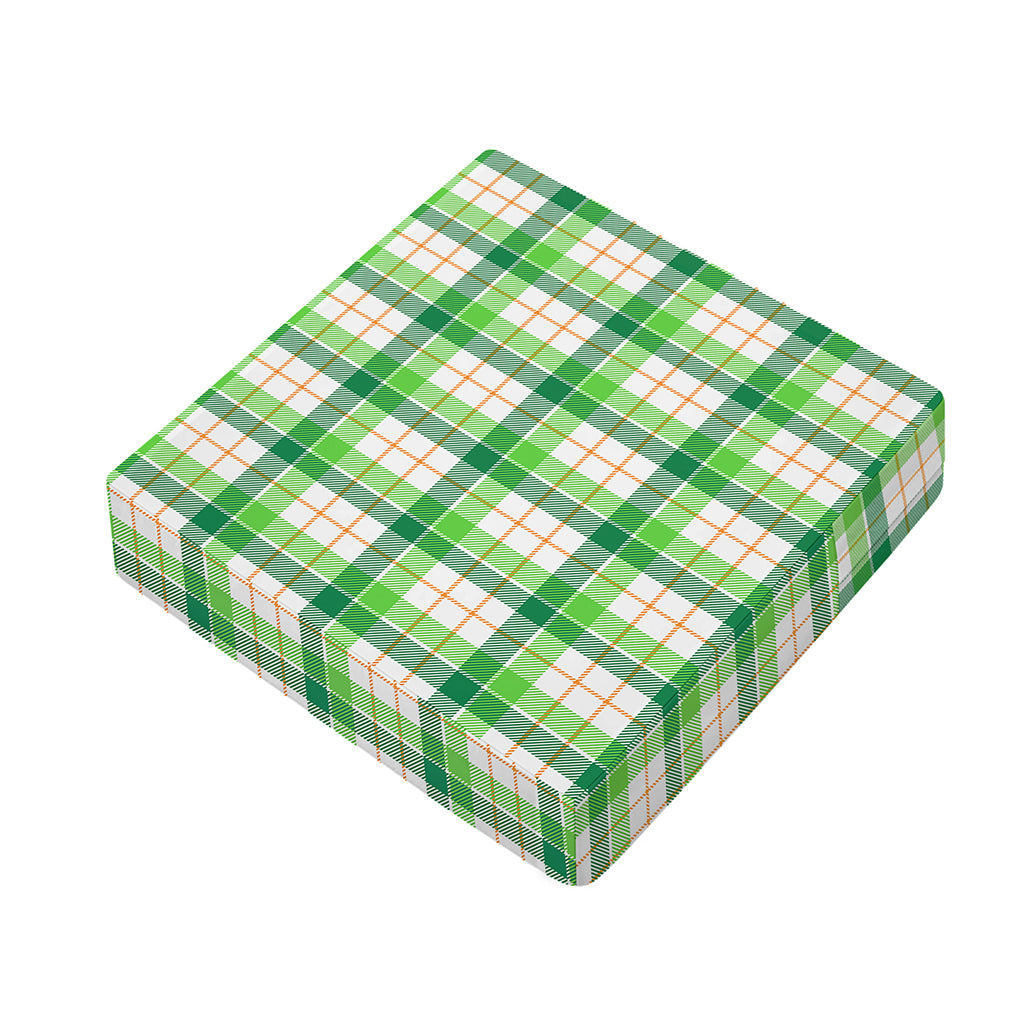 Irish St. Patrick's Day Tartan Print Outdoor Seat Cushion Cover