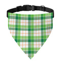 Irish St. Patrick's Day Tartan Print Over The Collar Dog Bandana