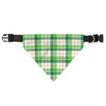 Irish St. Patrick's Day Tartan Print Over The Collar Dog Bandana