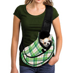 Irish St. Patrick's Day Tartan Print Pet Sling Carrier