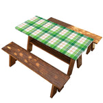 Irish St. Patrick's Day Tartan Print Picnic Table Cover