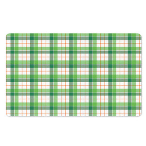 Irish St. Patrick's Day Tartan Print Polyester Doormat