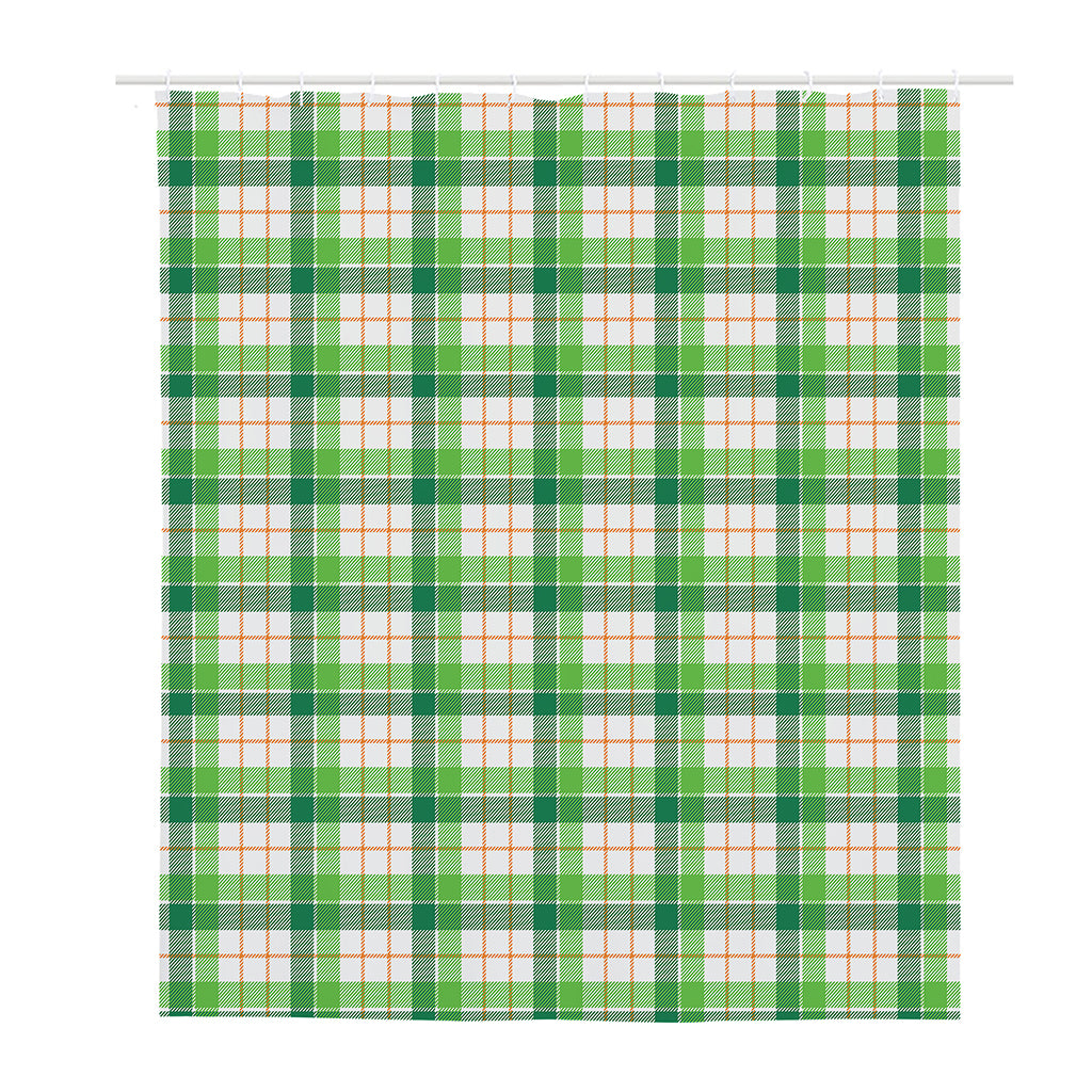 Irish St. Patrick's Day Tartan Print Polyester Shower Curtain