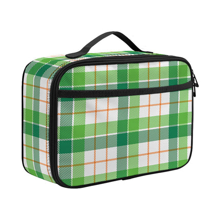 Irish St. Patrick's Day Tartan Print Portable Lunch Bag