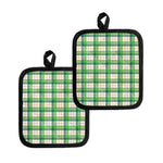 Irish St. Patrick's Day Tartan Print Pot Holders