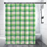 Irish St. Patrick's Day Tartan Print Premium Shower Curtain