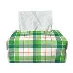 Irish St. Patrick's Day Tartan Print Rectangle Tissue Box Cover