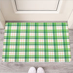 Irish St. Patrick's Day Tartan Print Rubber Doormat