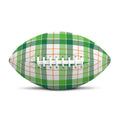 Irish St. Patrick's Day Tartan Print Rugby Ball