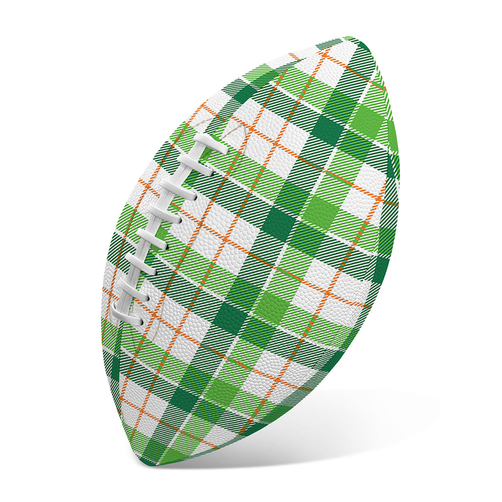 Irish St. Patrick's Day Tartan Print Rugby Ball
