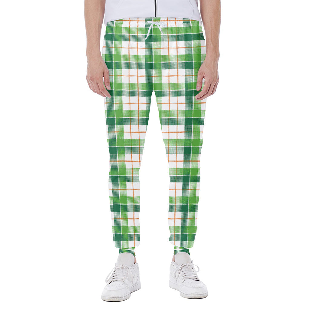 Irish St. Patrick's Day Tartan Print Scuba Joggers