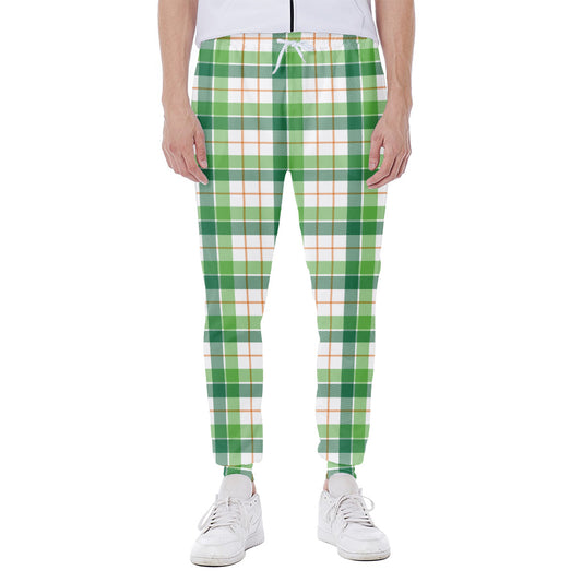 Irish St. Patrick's Day Tartan Print Scuba Joggers