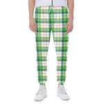 Irish St. Patrick's Day Tartan Print Scuba Joggers