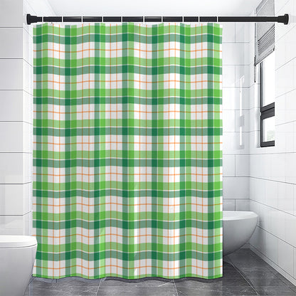 Irish St. Patrick's Day Tartan Print Shower Curtain