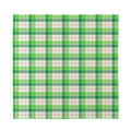 Irish St. Patrick's Day Tartan Print Silk Bandana