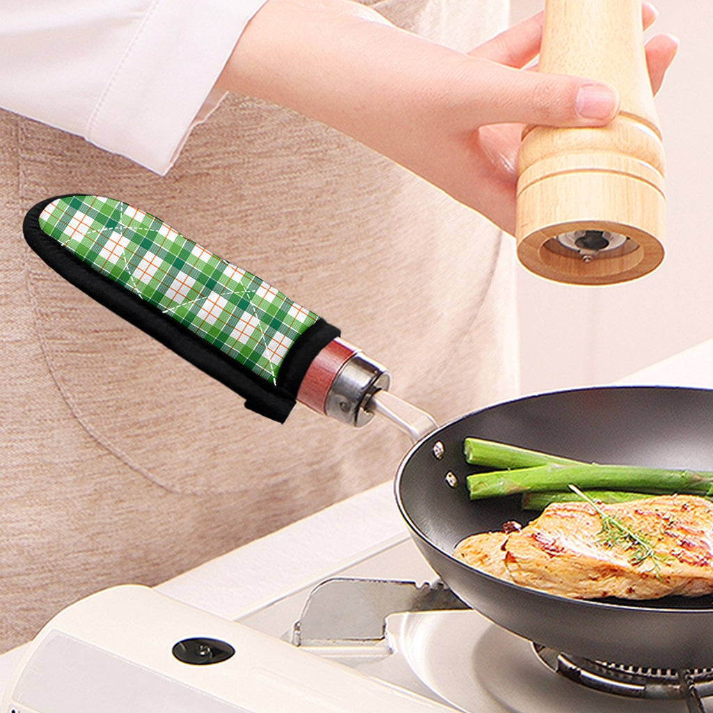 Irish St. Patrick's Day Tartan Print Skillet Handle Cover