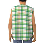 Irish St. Patrick's Day Tartan Print Sleeveless Baseball Jersey