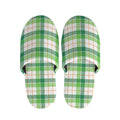 Irish St. Patrick's Day Tartan Print Slippers