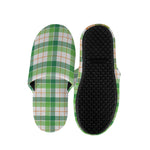 Irish St. Patrick's Day Tartan Print Slippers