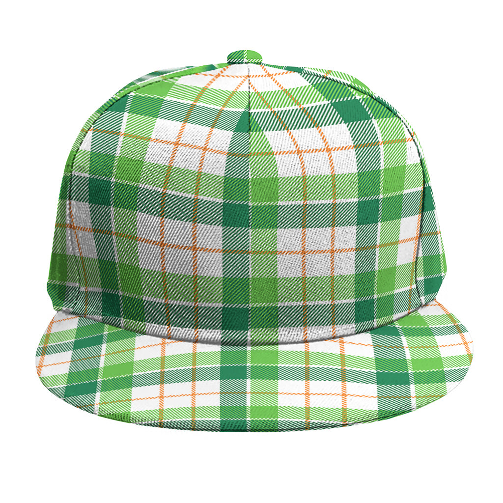 Irish St. Patrick's Day Tartan Print Snapback Cap