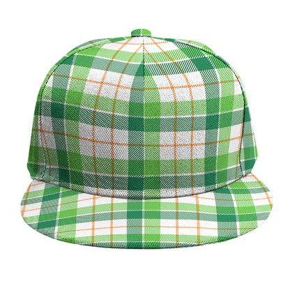 Irish St. Patrick's Day Tartan Print Snapback Cap