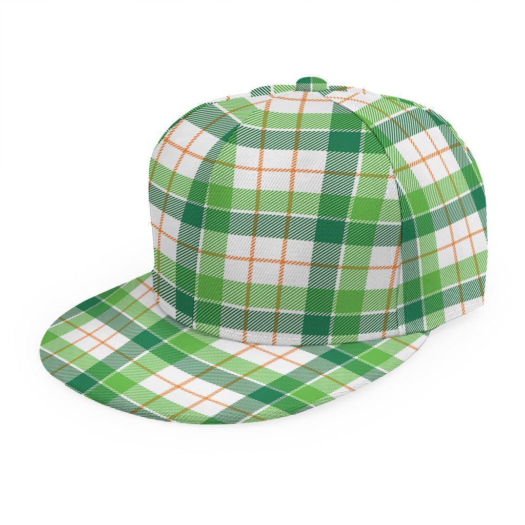 Irish St. Patrick's Day Tartan Print Snapback Cap
