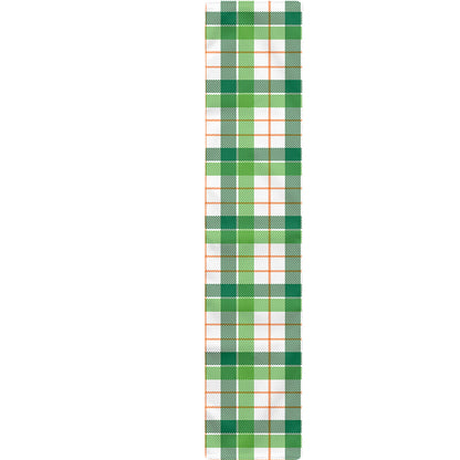 Irish St. Patrick's Day Tartan Print Table Runner