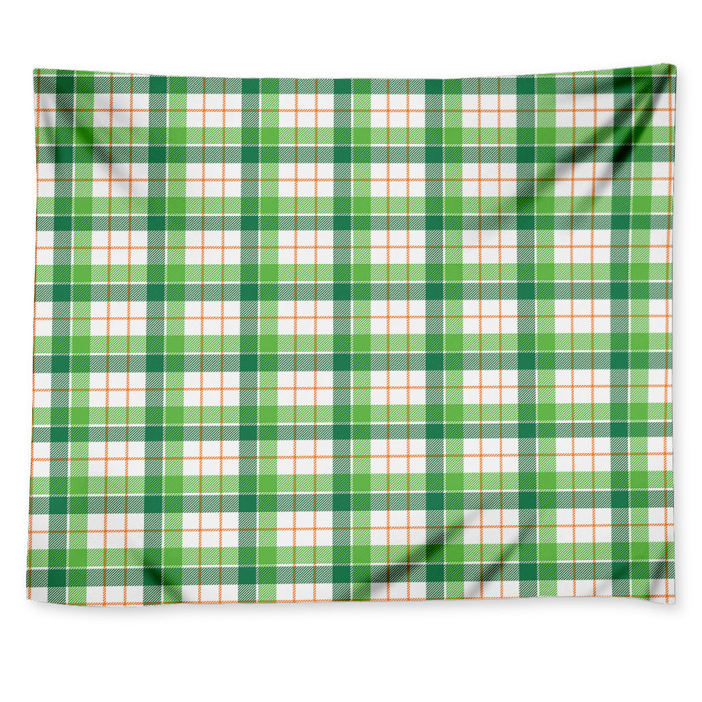 Irish St. Patrick's Day Tartan Print Tapestry