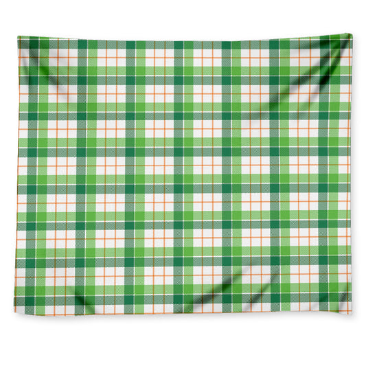 Irish St. Patrick's Day Tartan Print Tapestry