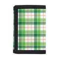 Irish St. Patrick's Day Tartan Print Trifold Wallet