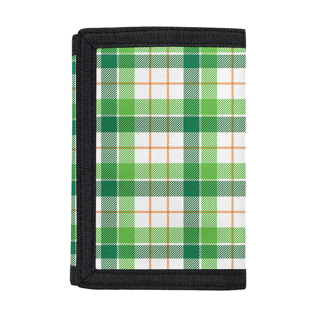 Irish St. Patrick's Day Tartan Print Trifold Wallet