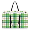 Irish St. Patrick's Day Tartan Print Utility Tote Bag