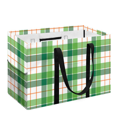 Irish St. Patrick's Day Tartan Print Utility Tote Bag