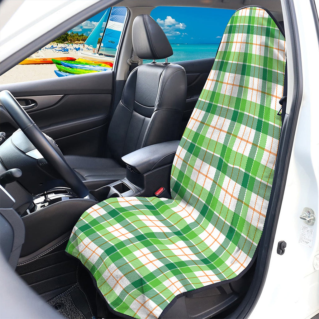 Irish St. Patrick's Day Tartan Print Waterproof Car Seat Cover