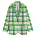 Irish St. Patrick's Day Tartan Print Women's Blazer