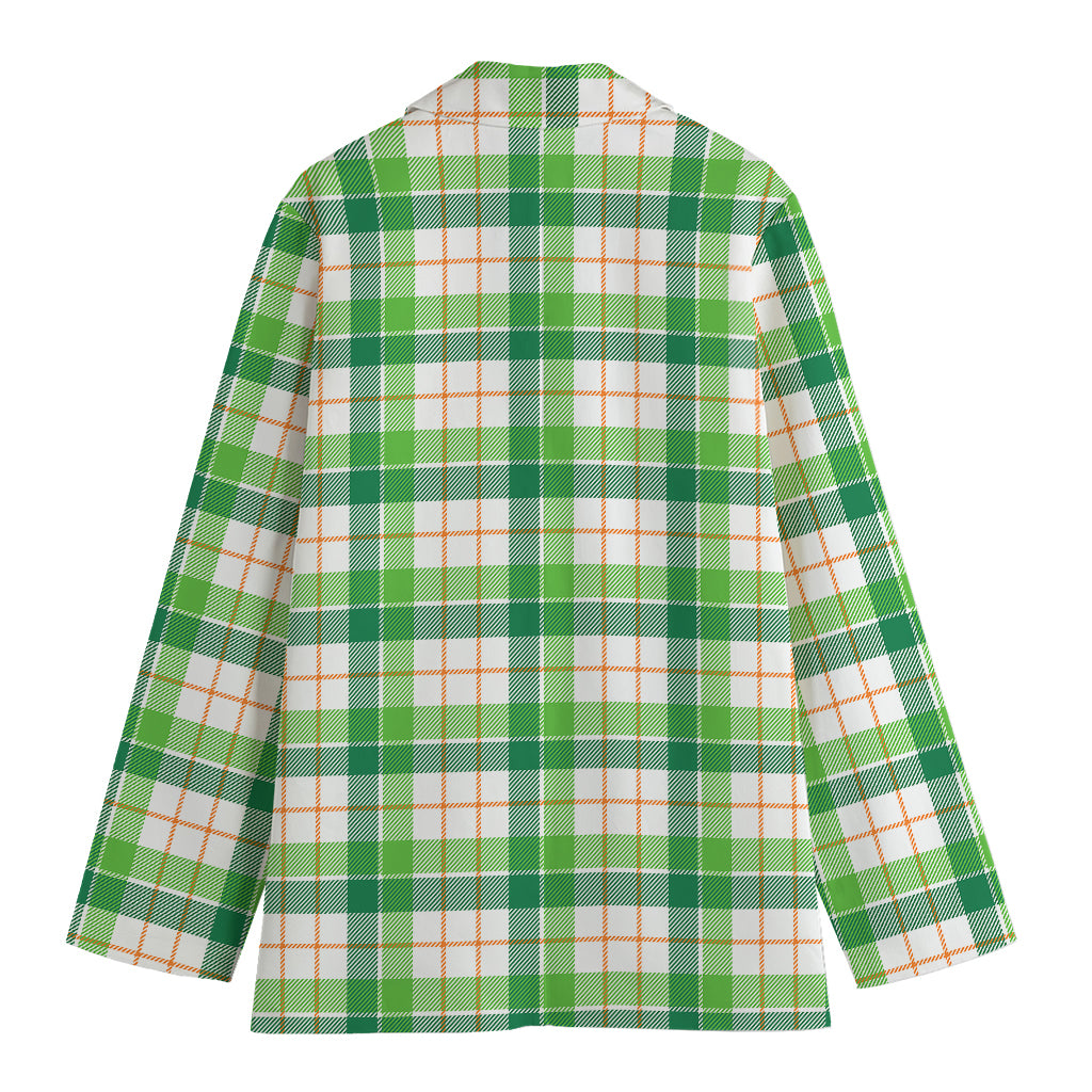 Irish St. Patrick's Day Tartan Print Women's Blazer