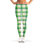 Irish St. Patrick's Day Tartan Print Women's Leggings