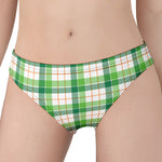 Irish St. Patrick's Day Tartan Print Women's Panties