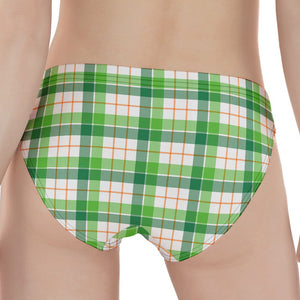 Irish St. Patrick's Day Tartan Print Women's Panties