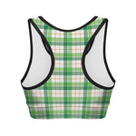 Irish St. Patrick's Day Tartan Print Women's Sports Bra