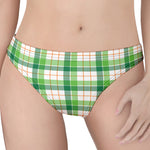 Irish St. Patrick's Day Tartan Print Women's Thong